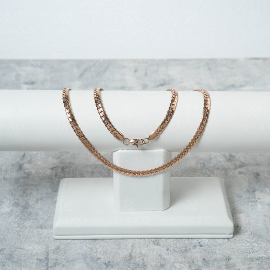 Cadena Serpiente Rosa Hombre